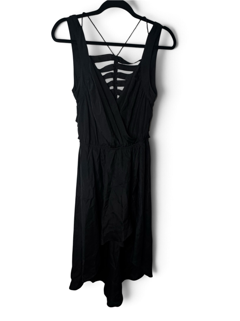 Hollywould Women's Dress black size large witchy gothic strappy back